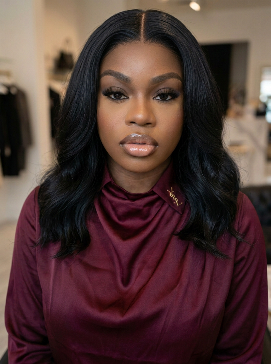 Style One — the sleek middle part install